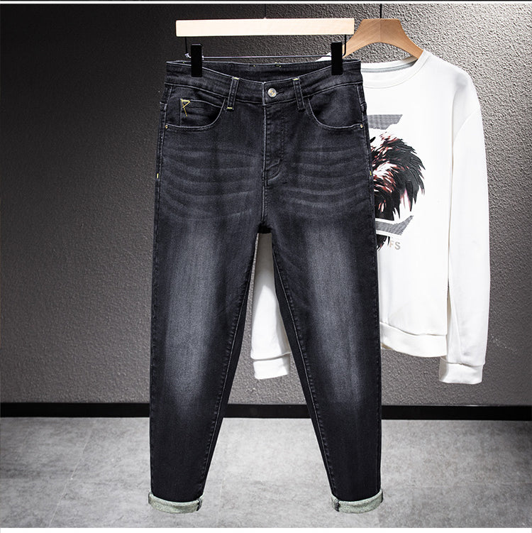 Plus Size Men's Winter Stretch Taper Jeans