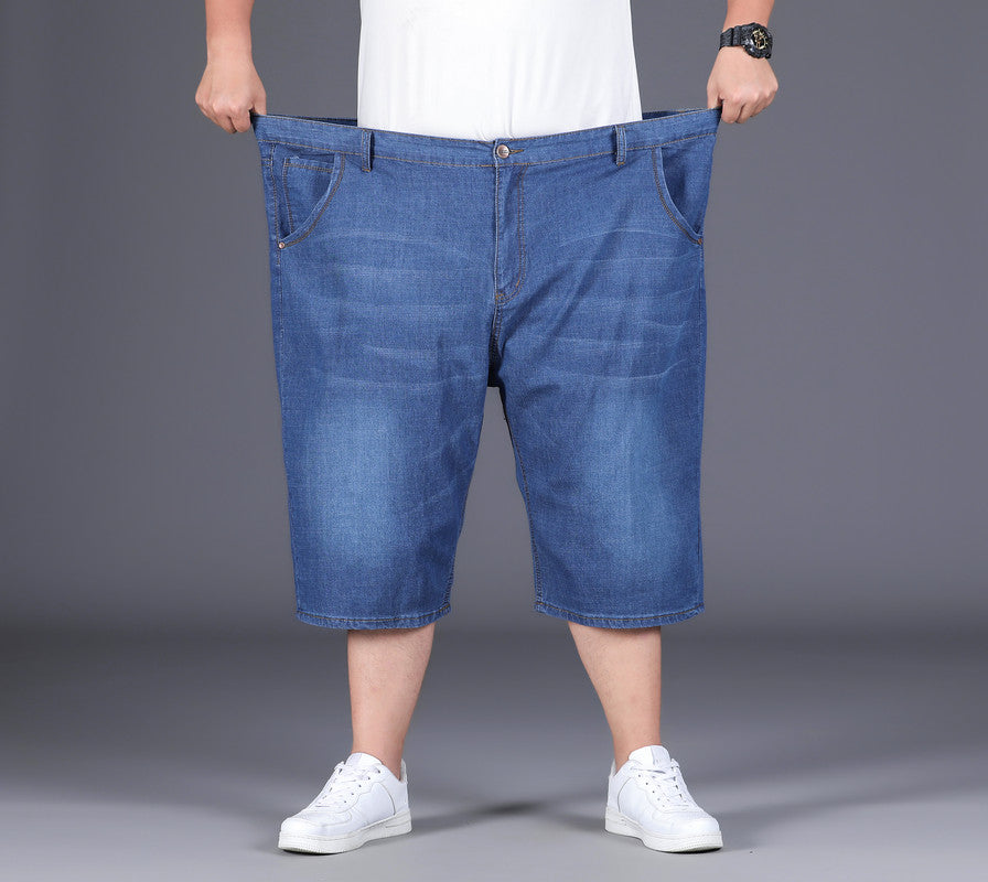 Plus Size Men's Minimalist Summer Knee Jeans