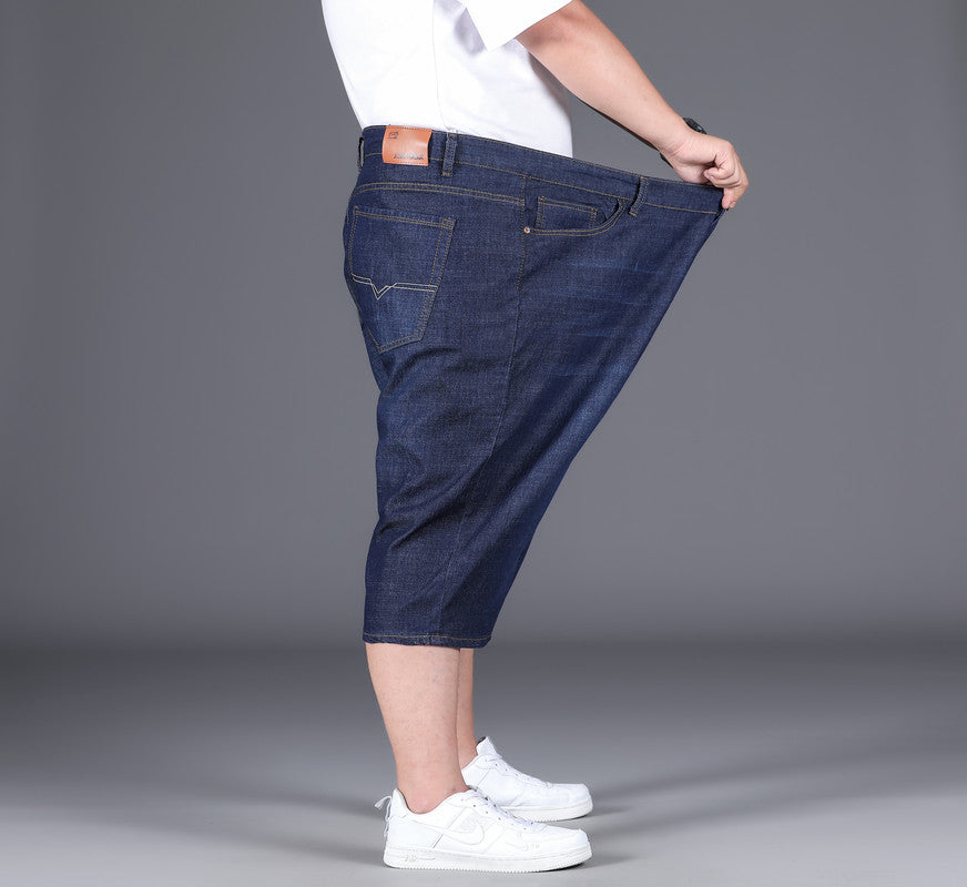 Plus Size Men's Minimalist Summer Knee Jeans