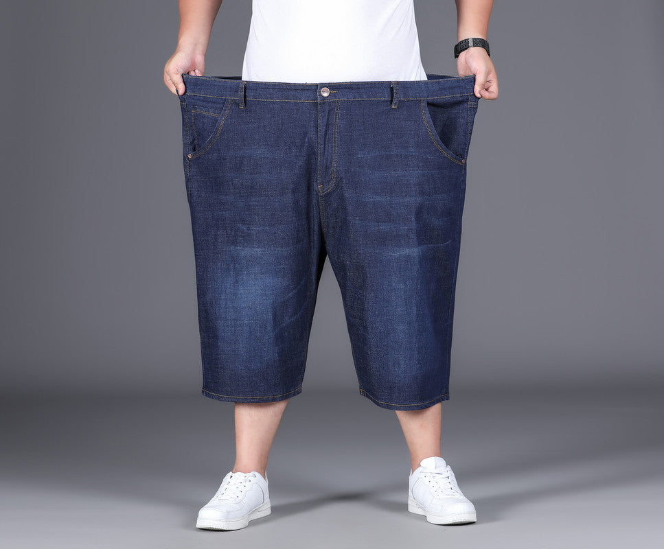 Plus Size Men's Minimalist Summer Knee Jeans