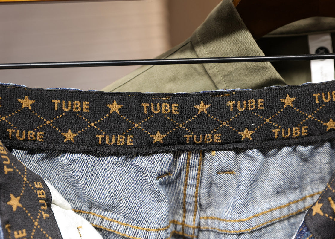 Jeans mit elastischer Taille für Herren in Übergröße, Jeans mit weitem Bein, trendige Dad-Jeans 