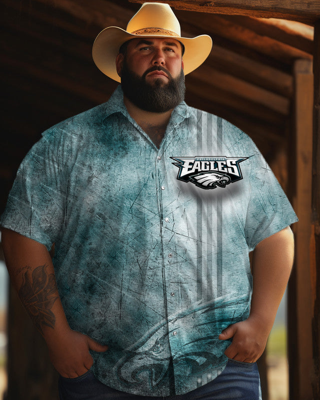 Men's  Plus Size Short Sleeve Shirt