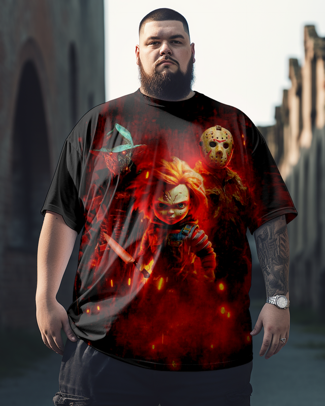 Men's  Horror Movie Killers Scary Plus Size T-Shirt