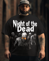 NIGHT OF THE DEAD Kurzarm-T-Shirt für Herren in Übergröße