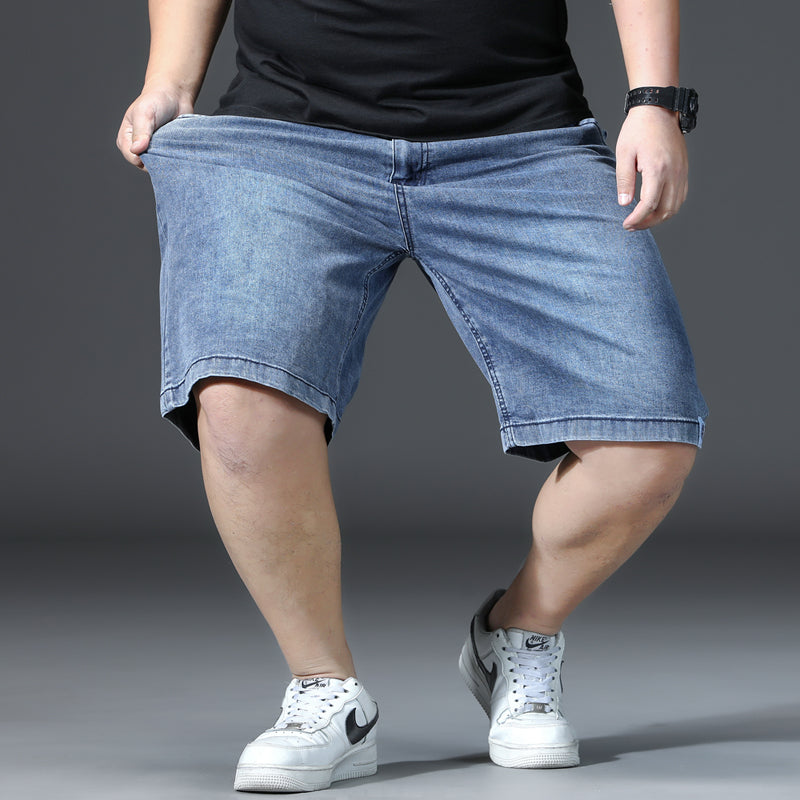 Plus Size Men's Minimalist Summer Knee Jeans