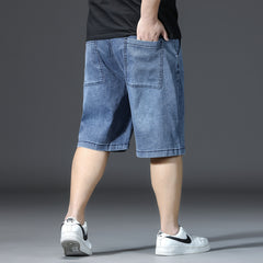 Plus Size Men's Minimalist Summer Knee Jeans