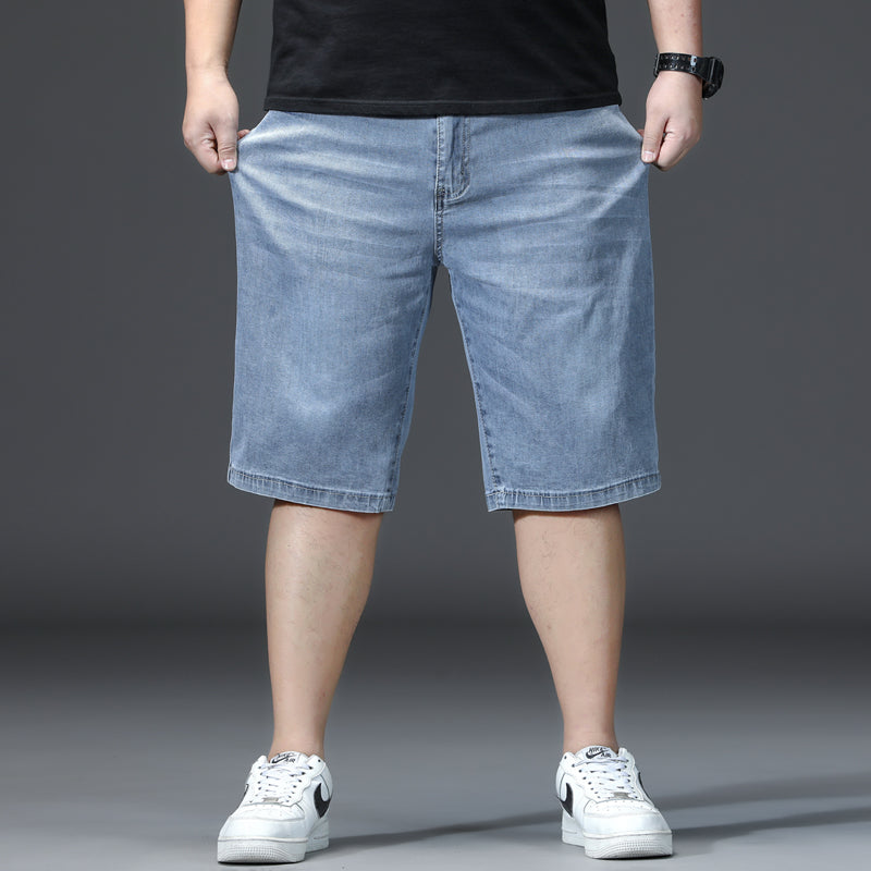 Plus Size Men's Minimalist Summer Knee Jeans