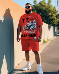 Herren TT-Rennen Isle of Man 1961 POSTERPRINT T-Shirt und Shorts in Übergröße 