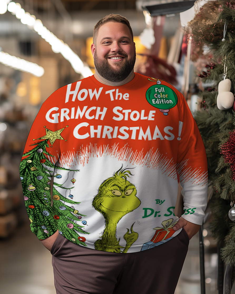 Men's How the Grinch Stole Christmas Plus Size Sweatshirts