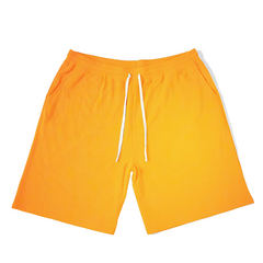 Herren Basic Orange Rundhals T-Shirt &amp; Short in Übergröße,