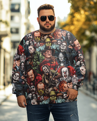 Men's Horror Characters Movie Plus Size Sweatshirts