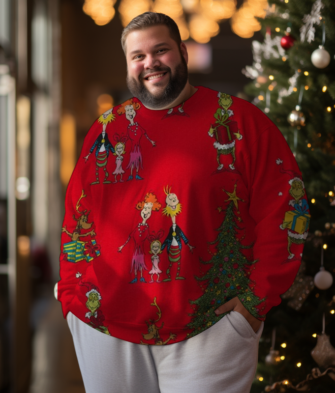 Sweat-shirts et pantalons grande taille pour hommes pour le jour de Noël