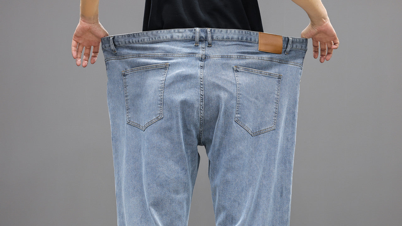 Jeans élastiques pour hommes grande taille 