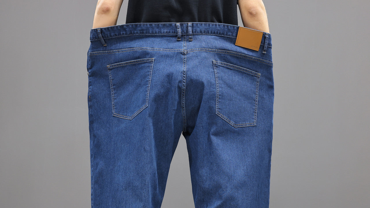 Jeans élastiques pour hommes grande taille 