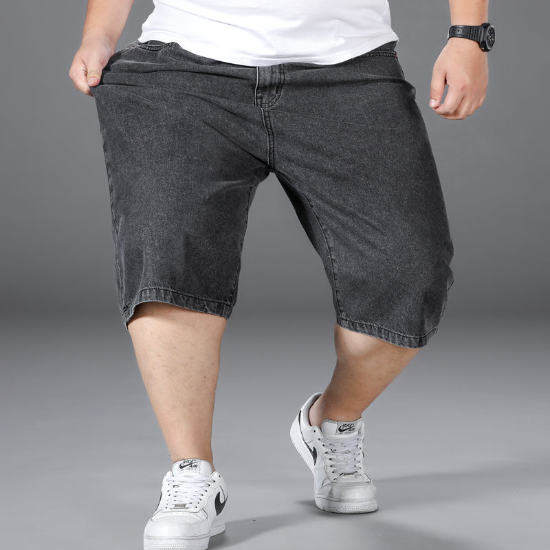 Plus Size Men's Minimalist Summer Knee Jeans