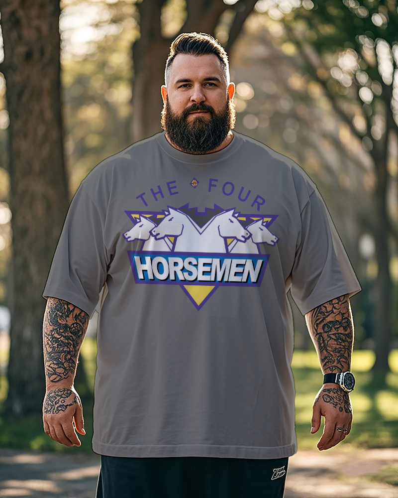 The Four Horsemen T-Shirt für Herren in Übergröße, kurzärmelig