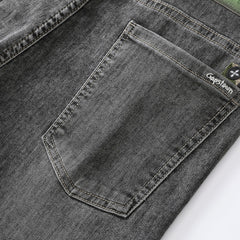 Plus Size Men's Embroideryed Casual Jeans,Spring Denim Pants