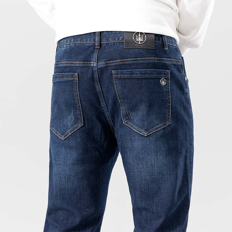 Übergröße Herren Casual Klassische Minimalistische Jeans 