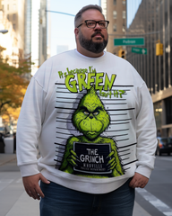 Der Grinch-Sweatshirts für Herren in großen Größen 