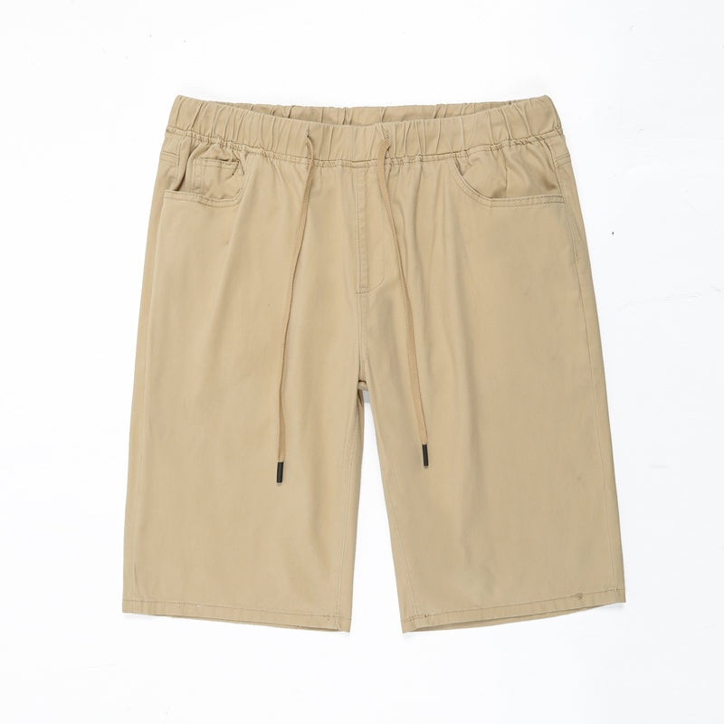 Übergröße Herren-Shorts mit elastischer Taille und Kordelzug, einfache, vielseitige Shorts, lässige Kniehose für den Sommer 