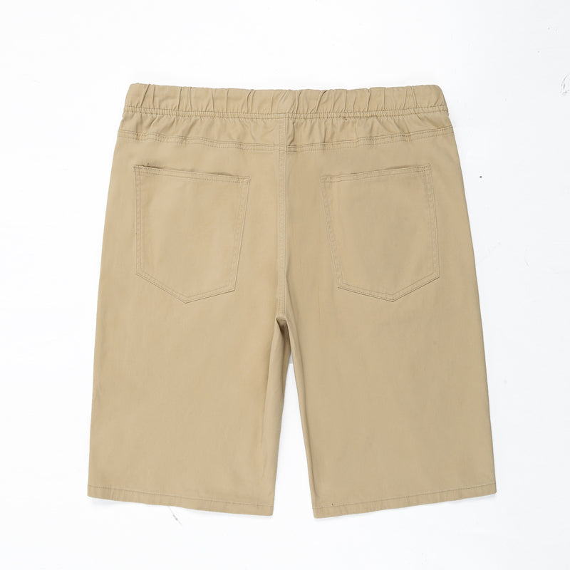 Übergröße Herren-Shorts mit elastischer Taille und Kordelzug, einfache, vielseitige Shorts, lässige Kniehose für den Sommer 