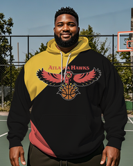 Sweat à capuche grande taille pour homme Atlanta Hawks