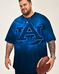 T-shirt à manches courtes grande taille pour homme Auburn