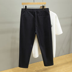 Plus Size Men's Casual Ankle Pants, Tapered Pants