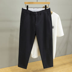 Plus Size Men's Casual Ankle Pants, Tapered Pants