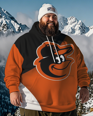 Sweat à capuche grande taille pour homme Baltimore Orioles