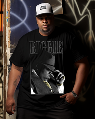 T-shirt à manches courtes pour homme Biggie Graphic grande taille