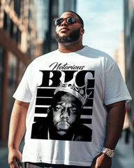 T-shirt à manches courtes pour homme Biggie Graphic grande taille