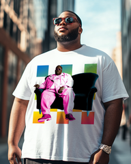 T-shirt à manches courtes pour homme Biggie Graphic grande taille