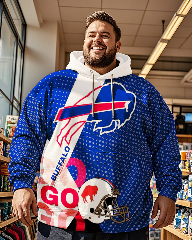 Bills Men's Plus Size Hoodie