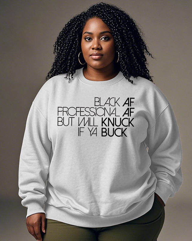 Sweat-shirts grande taille pour femmes Black Af