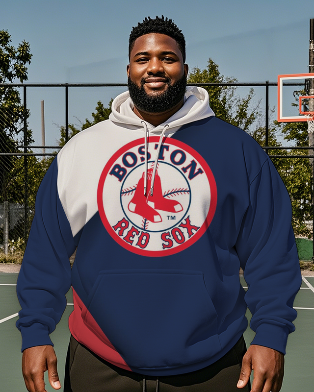 Boston Red Sox-Kapuzenpullover für Herren in Übergröße