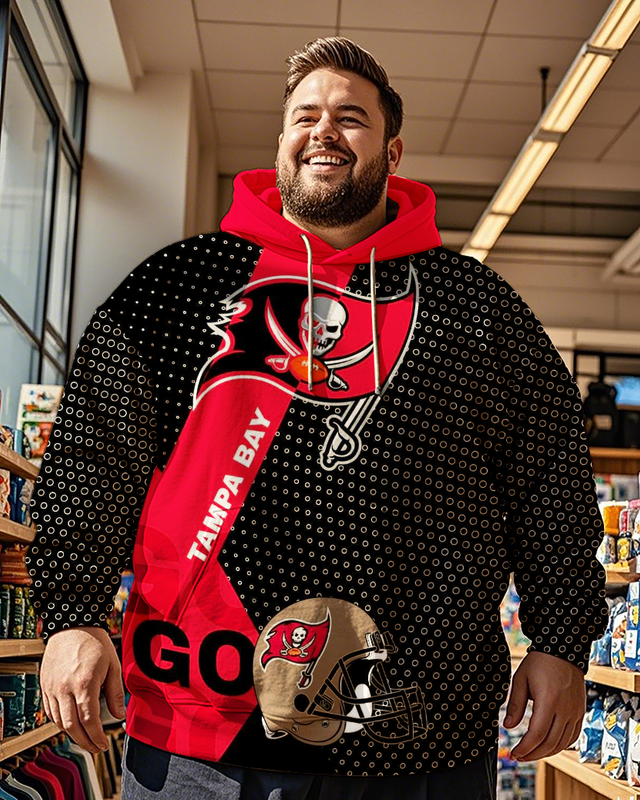 Sweat à capuche grande taille pour homme des Buccaneers