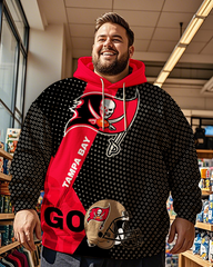 Sweat à capuche grande taille pour homme des Buccaneers