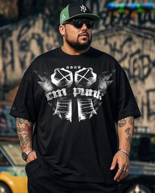 CM Punk Men's Plus Size Short Sleeve T-Shirt