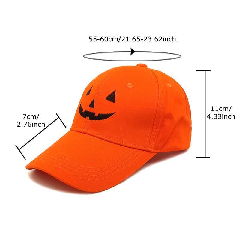 Casquette de baseball personnalisée avec emoji effrayant pour Halloween