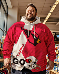 Sweat à capuche grande taille pour homme Cardinals