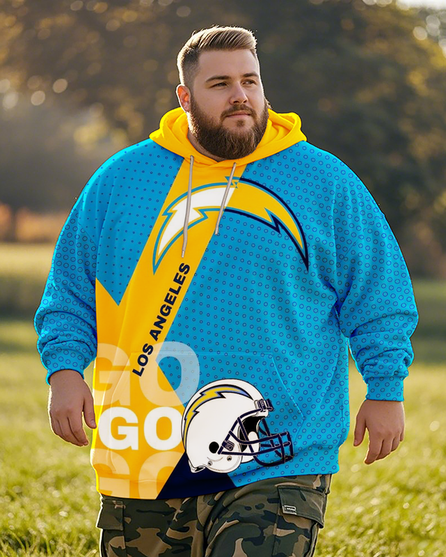 Chargers Men's Plus Size Hoodie