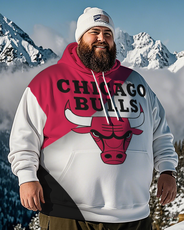 Chicago Bulls Kapuzenpullover und Hose für Herren in Übergröße