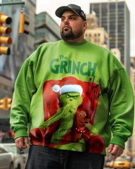 Sweatshirts und Hosen mit dem Filmposter „Der Grinch“ für Herren in Übergröße