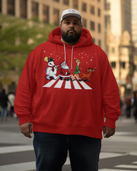 Sweat à capuche grande taille pour homme Christmas Road