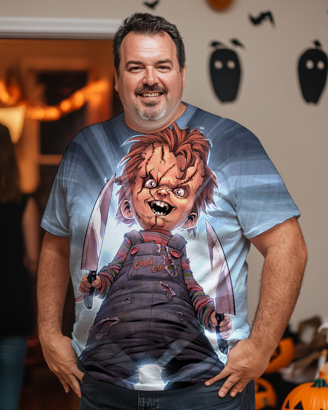 Chucky's Feats T-Shirt für Herren in Übergröße