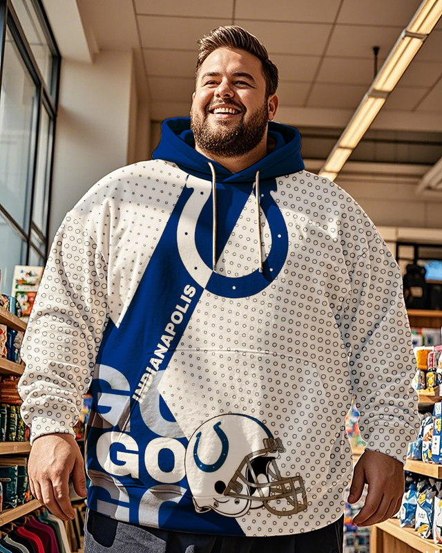 Colts Men's Plus Size Hoodie