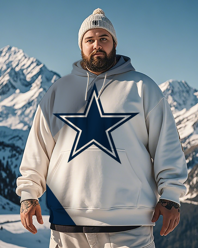 Sweat à capuche grande taille pour homme Dallas Cowboys