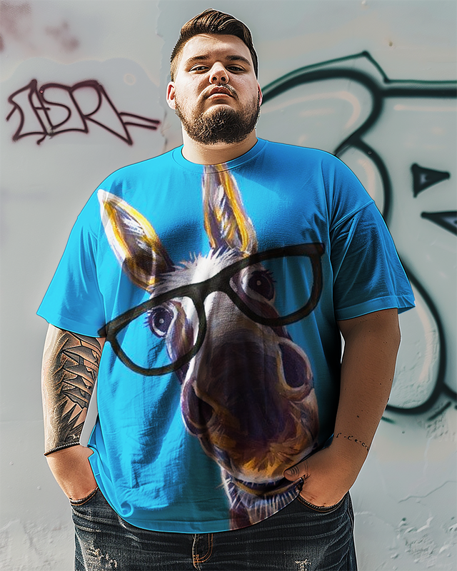 Men's Donkey Plus Size T-Shirt