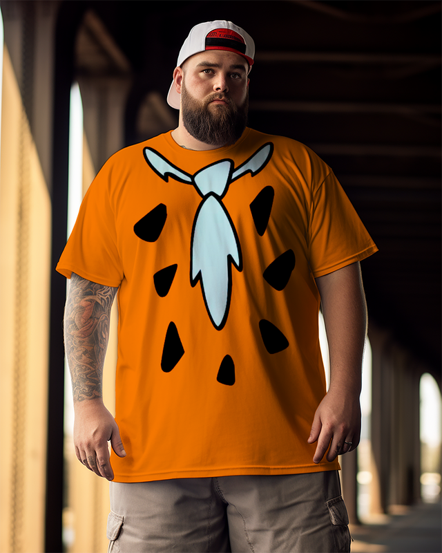 Men's The Flintstones Plus Size Short Sleeve T-Shirt